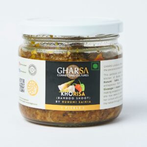 GHARSA Khorisa (bamboo shoot) pickle, 250 g glass jar