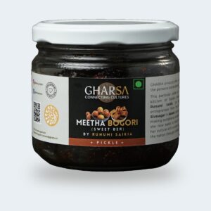 GHARSA Meetha Bogori (sweet ber) pickle, 250 g glass jar